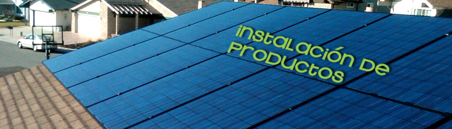 Instalación de Productos